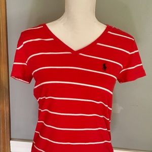 Ralph Lauren Ladies V-Neck Tee Med